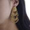 Destiny Jewels Oxidised Traditional Kundan Afgani Tribal Gold Earrings For Women & Girls