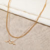 Destiny Jewels Gold Plated Snake Pearl Decor Necklace For Women & Girls