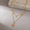 Destiny Jewels Gold Plated Drop Snake And Butterflies Multi-layered Chain Necklace For Women & Girls