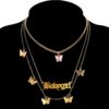 Destiny Jewels Stylish Layered Gold Plated Multi Strand Necklace For Women & Girls