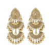 Destiny Jewels Oxidised Traditional Kundan Afgani Tribal Gold Earrings For Women & Girls