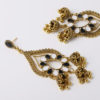 Destiny Jewels Oxidised Traditional Kundan Gold Jhumka Earrings For Women & Girls