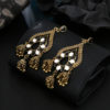 Destiny Jewels Oxidised Traditional Kundan Gold Jhumka Earrings For Women & Girls