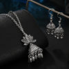 Destiny Jewels Oxidised Silver Plated Necklace and Earrings For Women & Girls