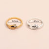 Gold And silver White stone Band Holding Hand Stylish Ring set For Girl nd Women