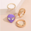 Destiny Jewels  Gold Plated Evil Eye Ring Set For Girls Nd Women