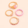 Fashionable Style Gossip Dripping Oil heart Stone Ring For Women